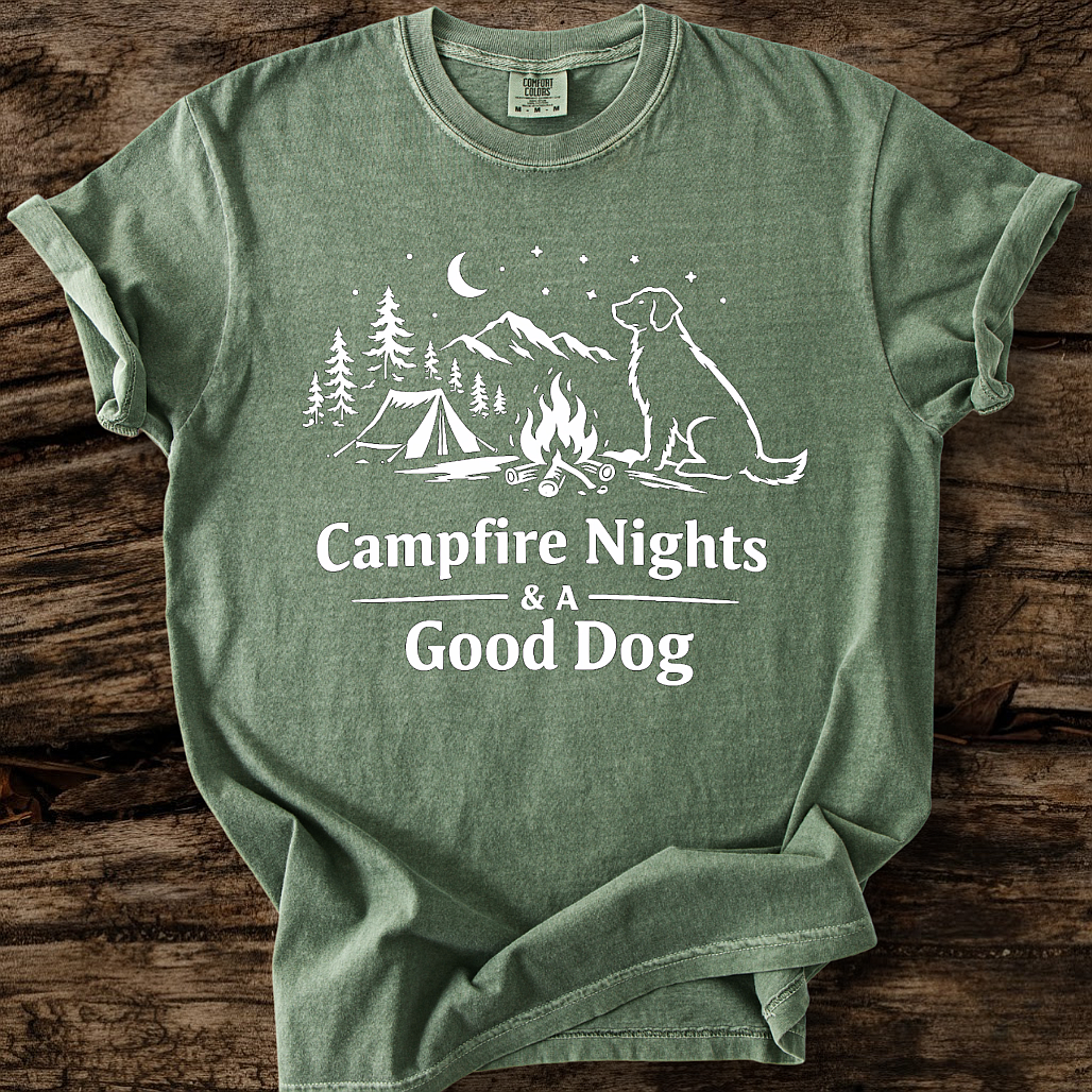 Campfire Nights & A Good Dog T-Shirt