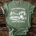 Sleep Under Stars, Snore Like A Bear T-Shirt