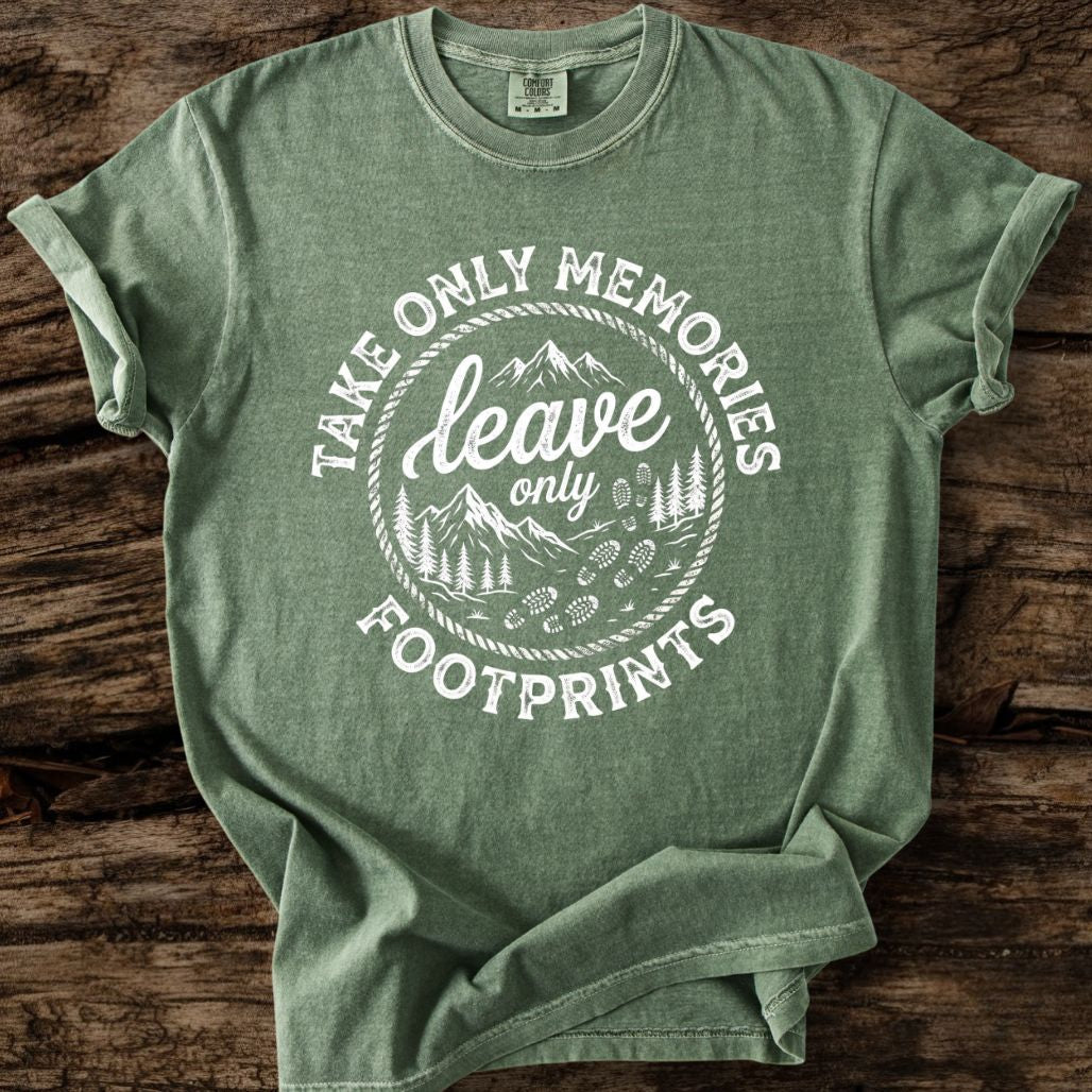 Take Only Memories, Leave Only Footprints T-Shirt