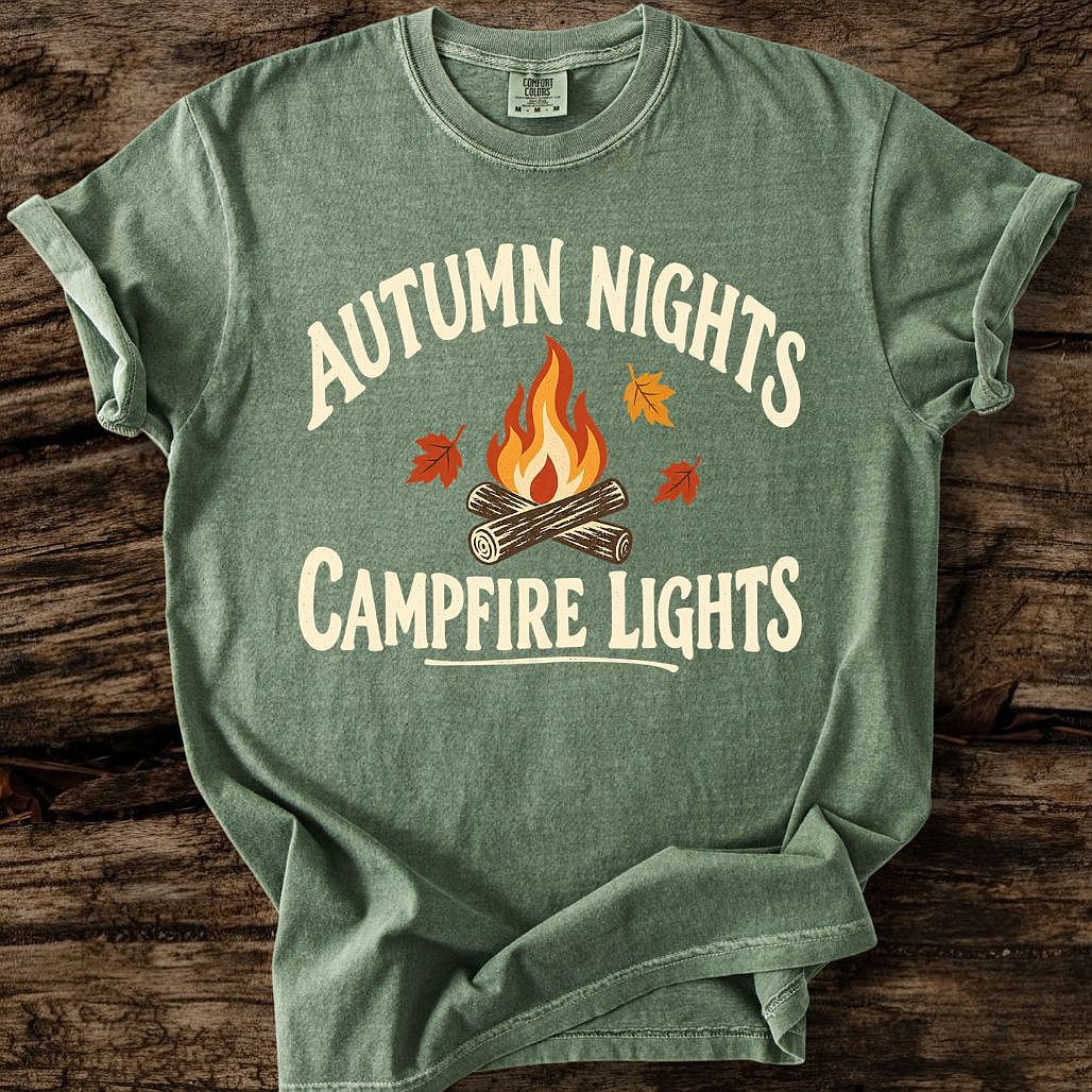 Autumn Nights - Campfire Lights T-Shirt