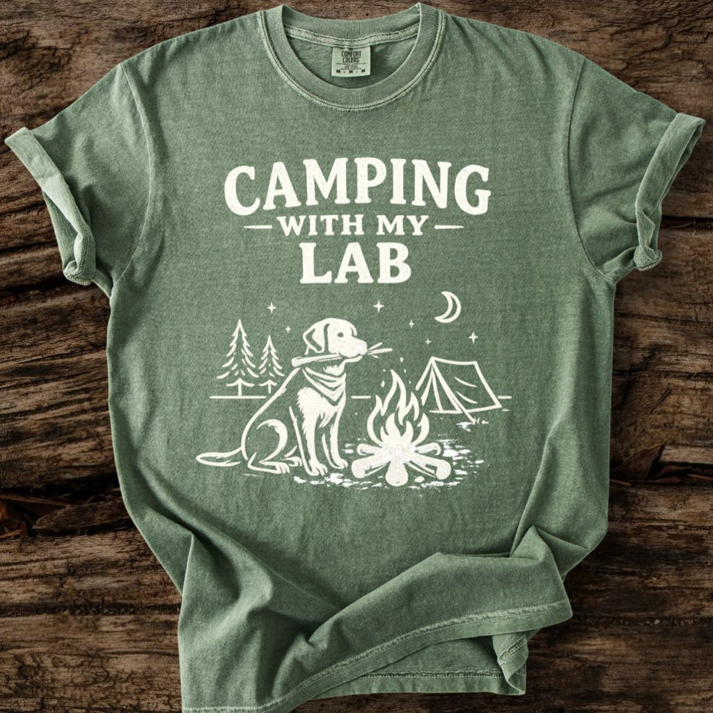 Camping With My Lab T-Shirt