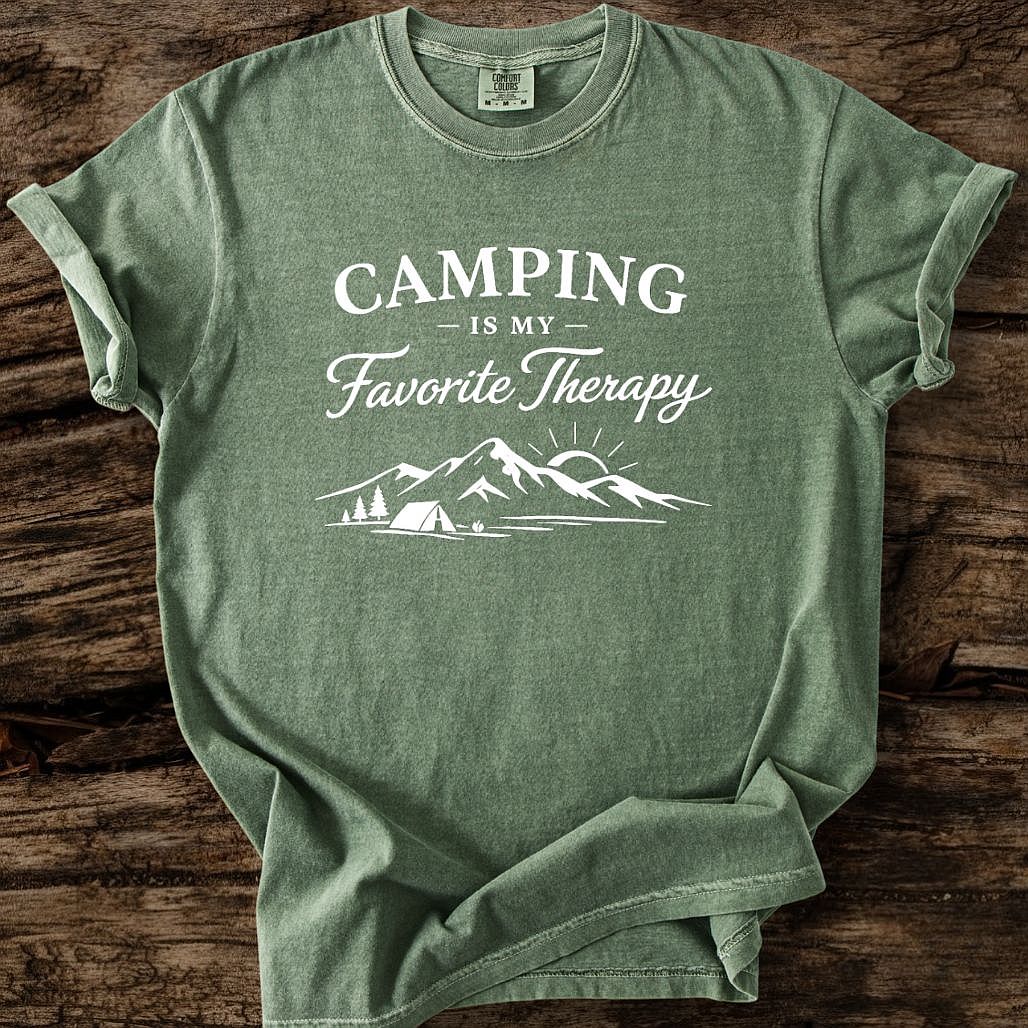 Camping Is My Favorite Therapy T-Shirt