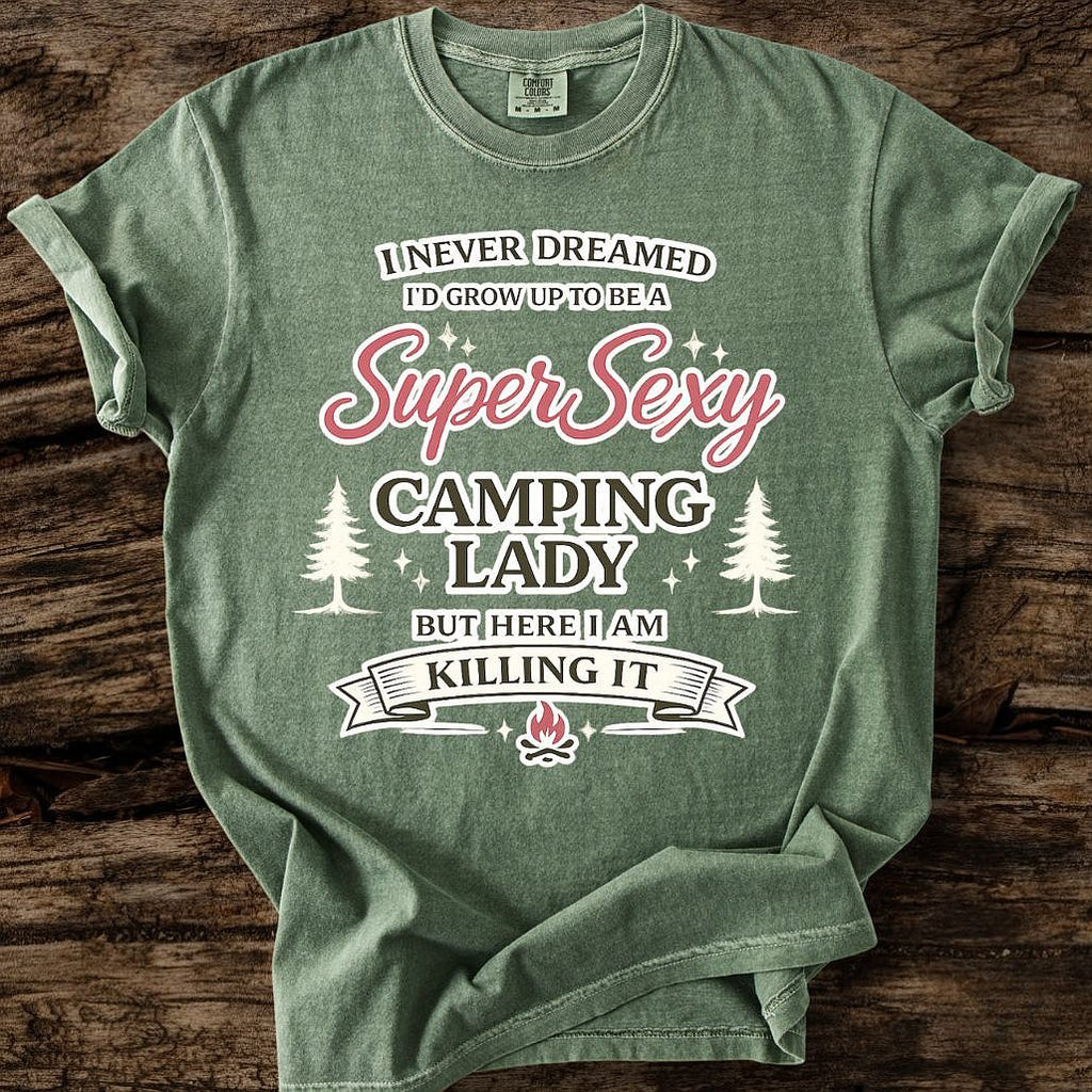 Super Sexy Camping Lady T-Shirt