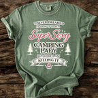 Super Sexy Camping Lady T-Shirt
