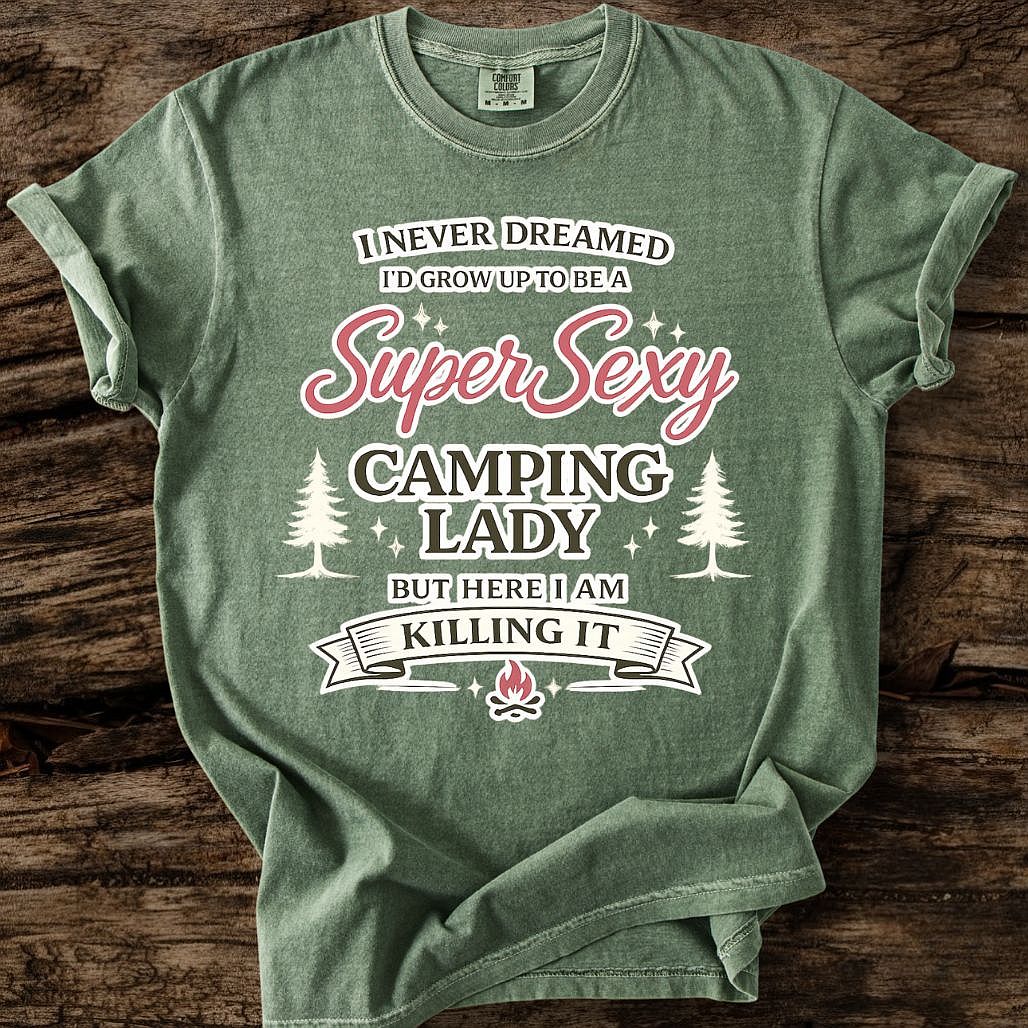 Super Sexy Camping Lady T-Shirt