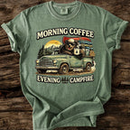 Morning Coffee - Evening Campfire T-Shirt