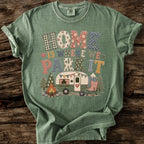 Home Is Where We Park It Faux Patchwork T-Shirt