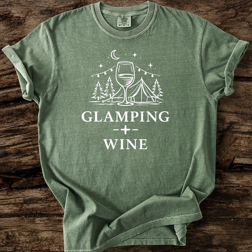 Glamping + Wine T-Shirt