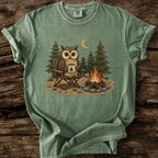 Camp Owl Faux Patchwork T-Shirt