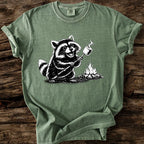 Raccoon Roasting Marshmallows T-Shirt