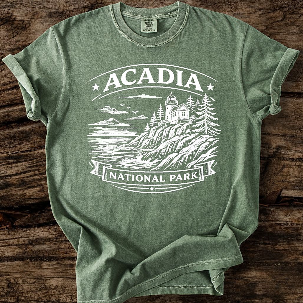Acadia National Park T-Shirt White