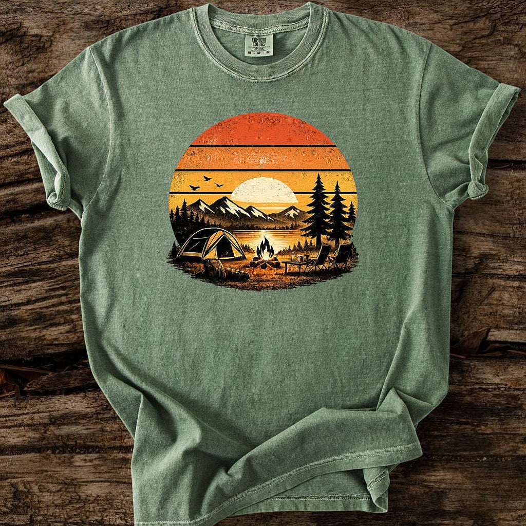 Retro Sunset Camp T-Shirt