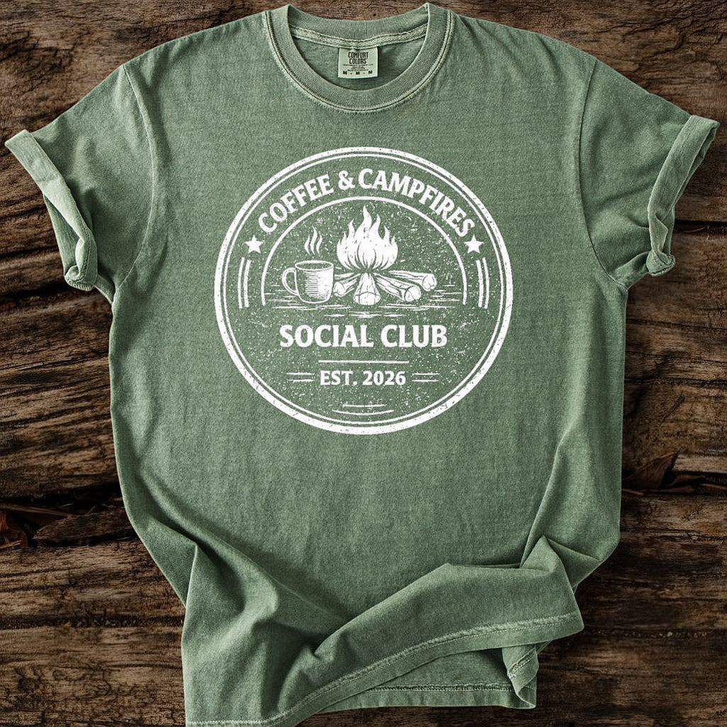 Coffee & Campfires Social Club T-Shirt