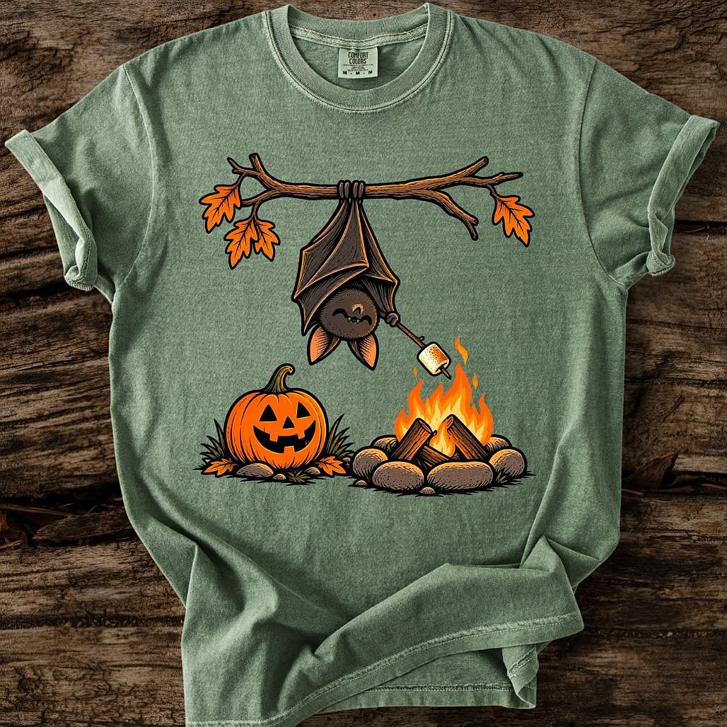 Bat Roasting Marshmallow T-Shirt