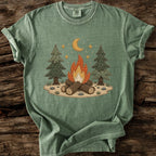 Midnight Campfire Faux Patchwork T-Shirt