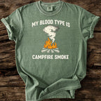 My Blood Type Is Campfire Smoke T-Shirt