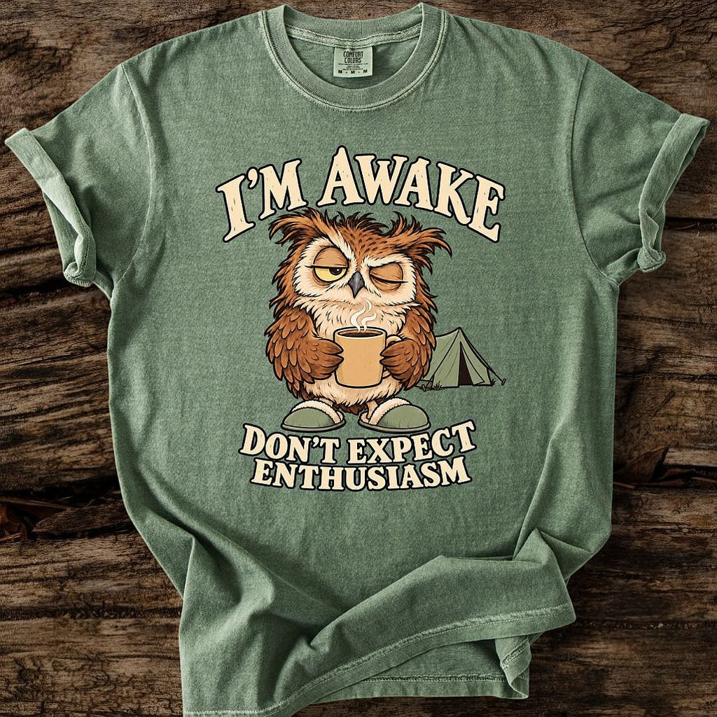 I'm Awake - Don't Expect Enthusiasm T-Shirt
