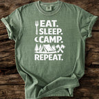 Eat, Sleep, Camp, Repeat T-Shirt