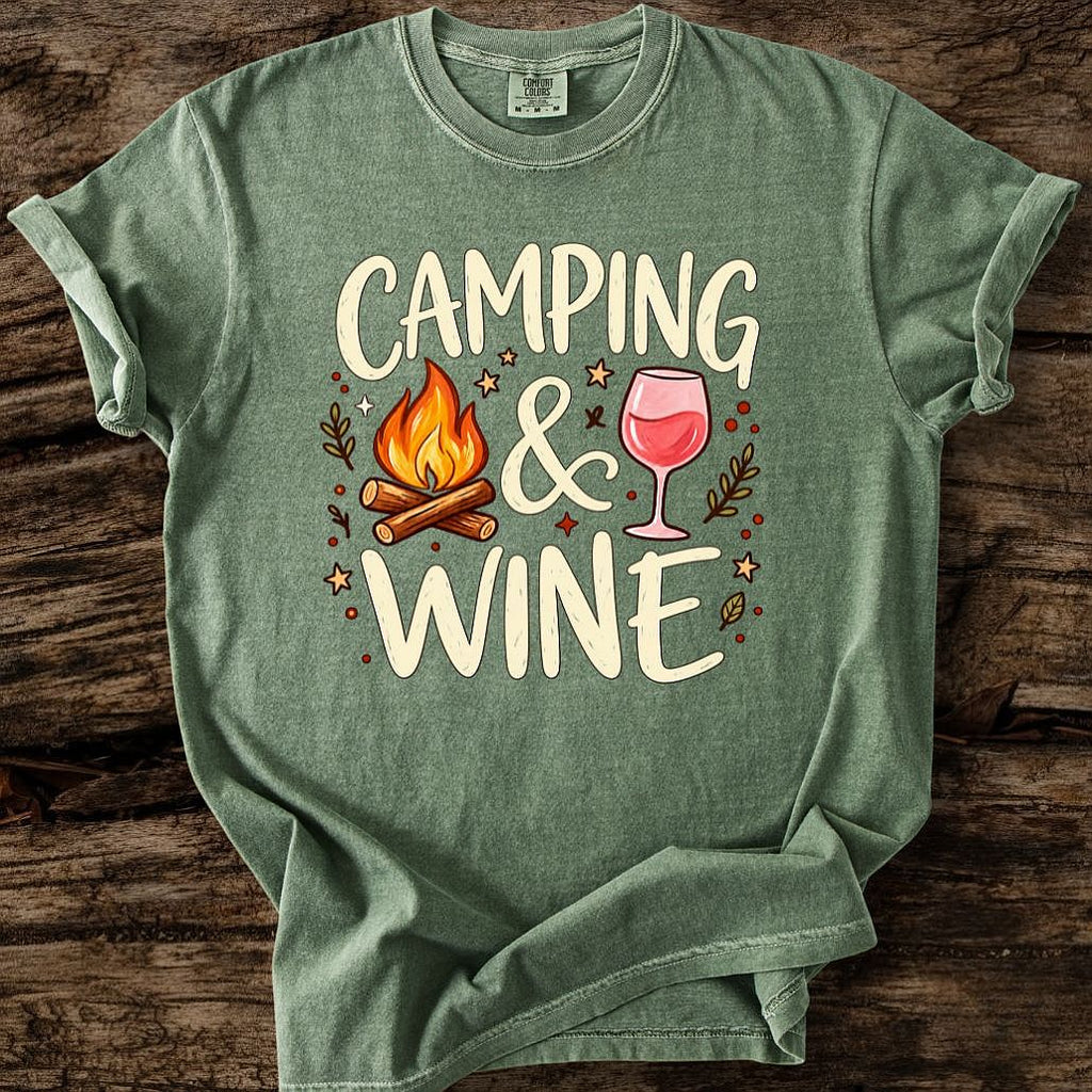 Camping & Wine T-Shirt