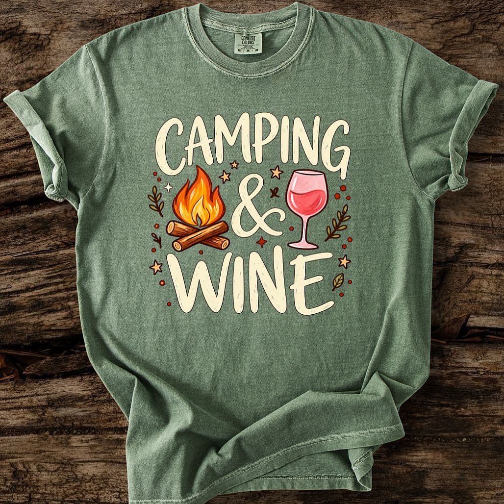 Camping & Wine T-Shirt
