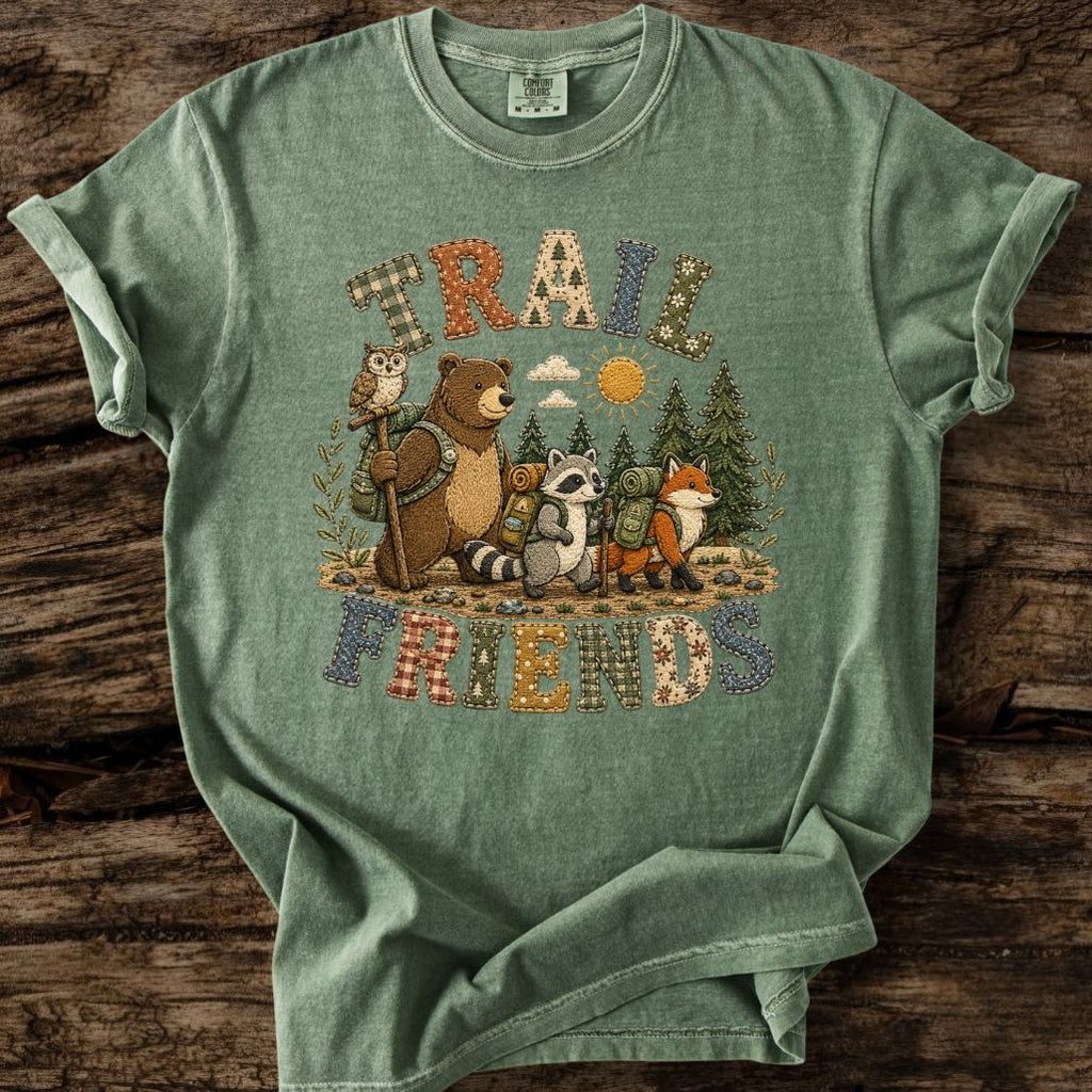 Trail Friends Faux Patchwork T-Shirt