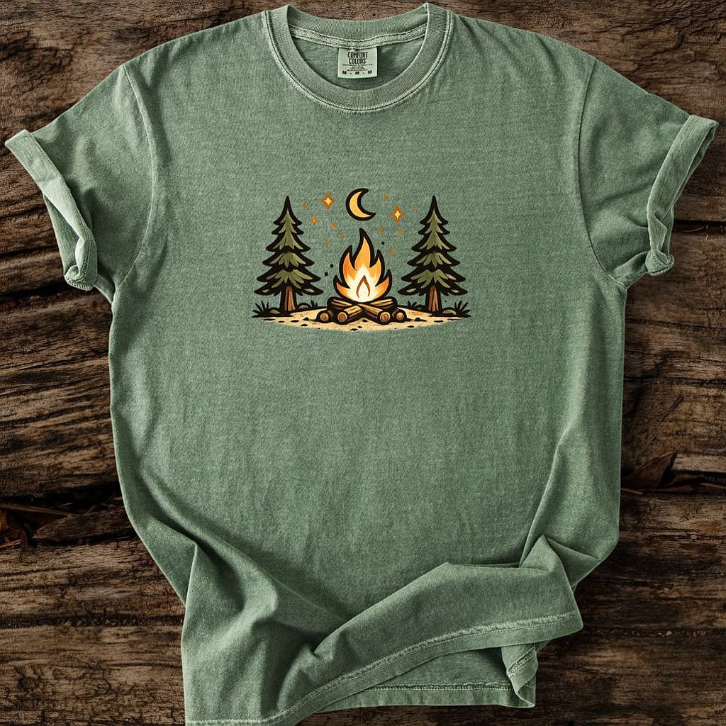 Midnight Campfire - Small Print T-Shirt
