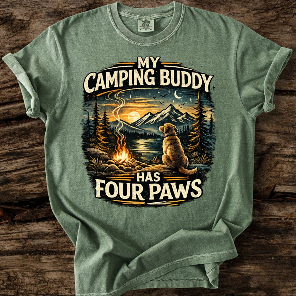 My Camping Buddy Has Four Paws T-Shirt