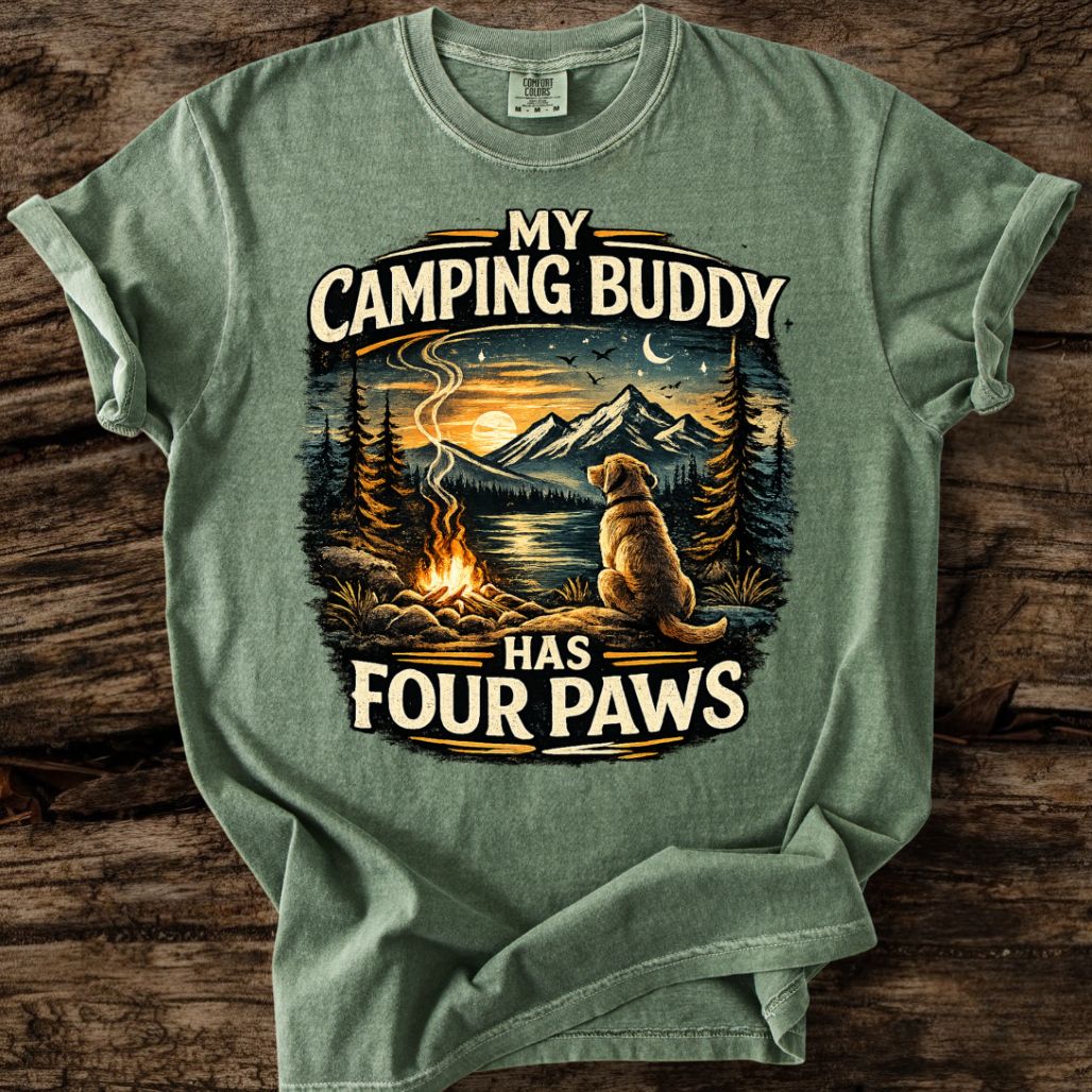 My Camping Buddy Has Four Paws T-Shirt