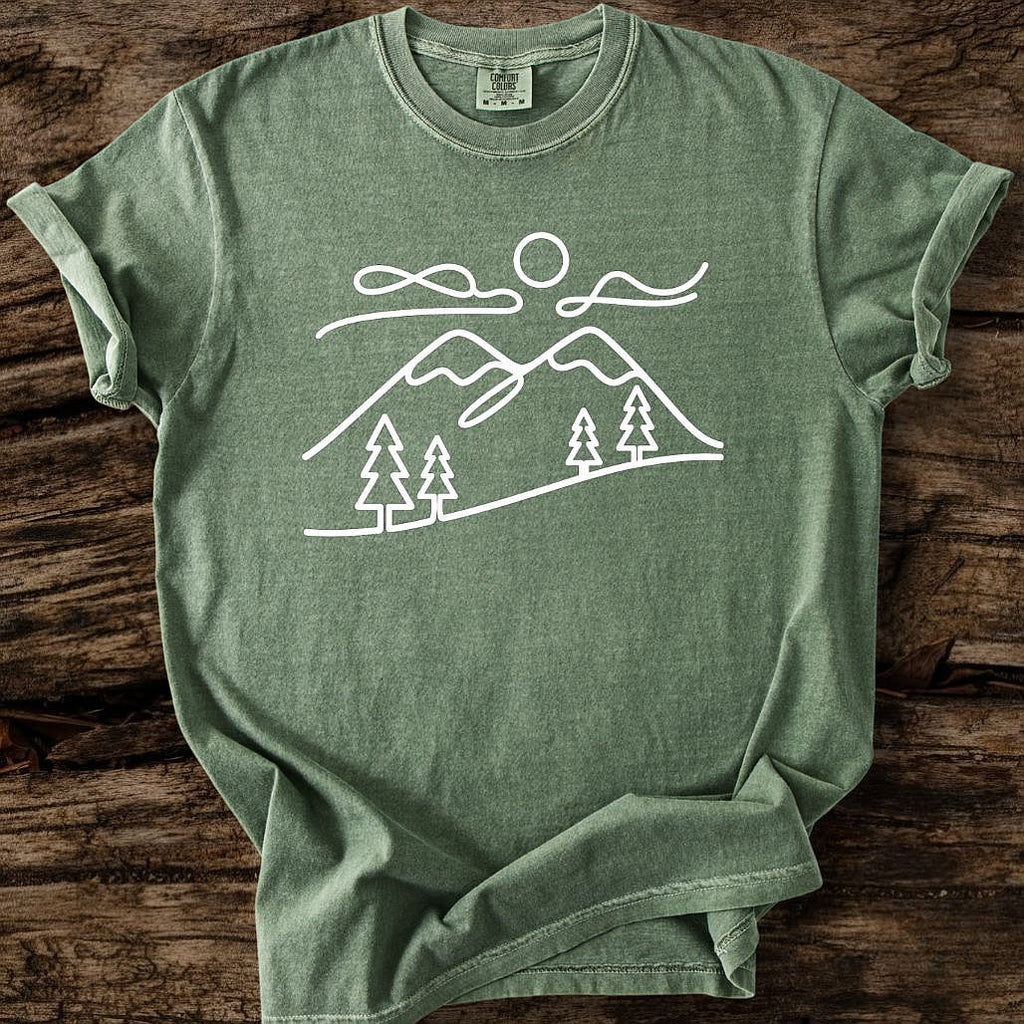 Open Range White Print T-Shirt