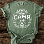 Grandpa's Camp Rules T-Shirt