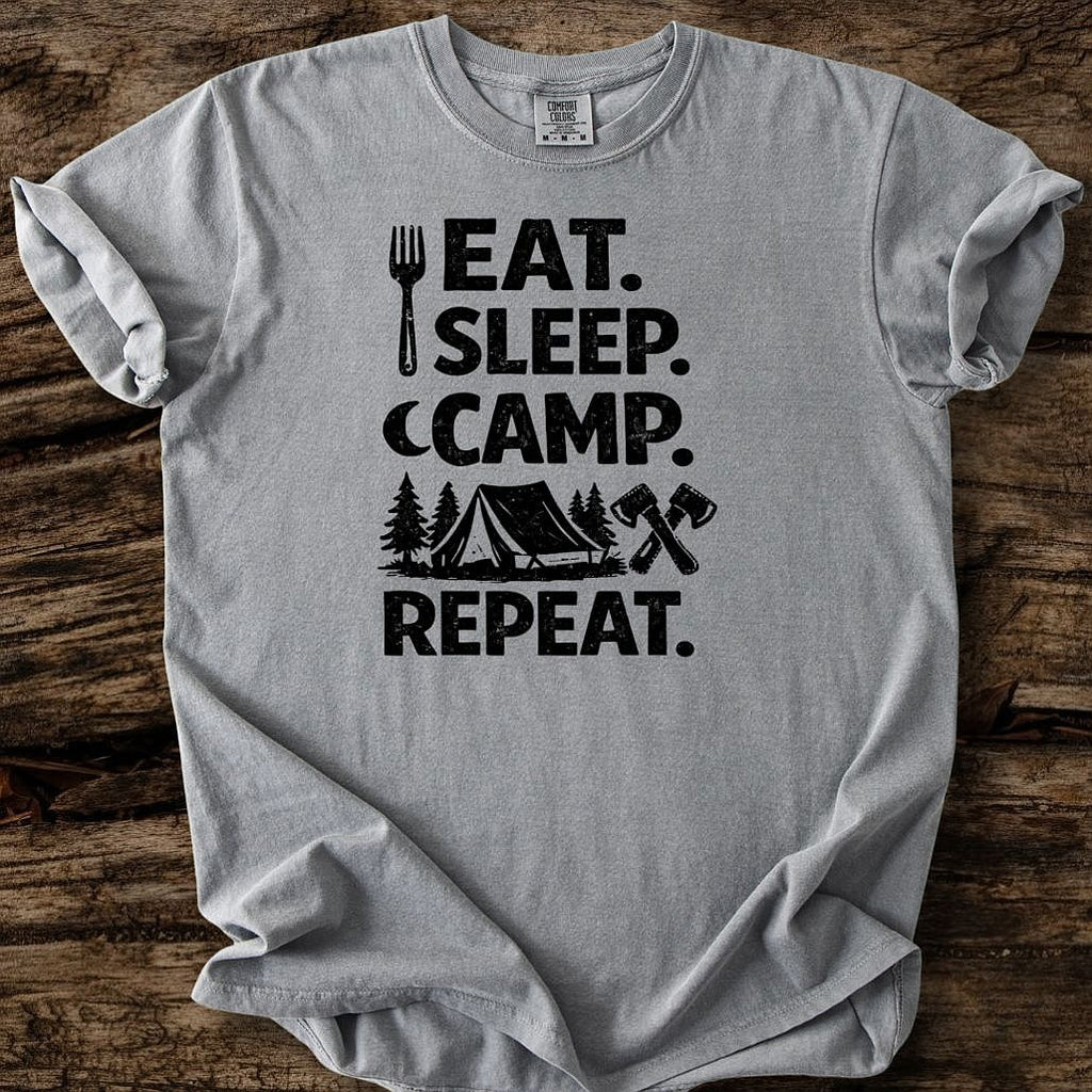 Eat, Sleep, Camp, Repeat T-Shirt