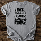 Eat, Sleep, Camp, Repeat T-Shirt