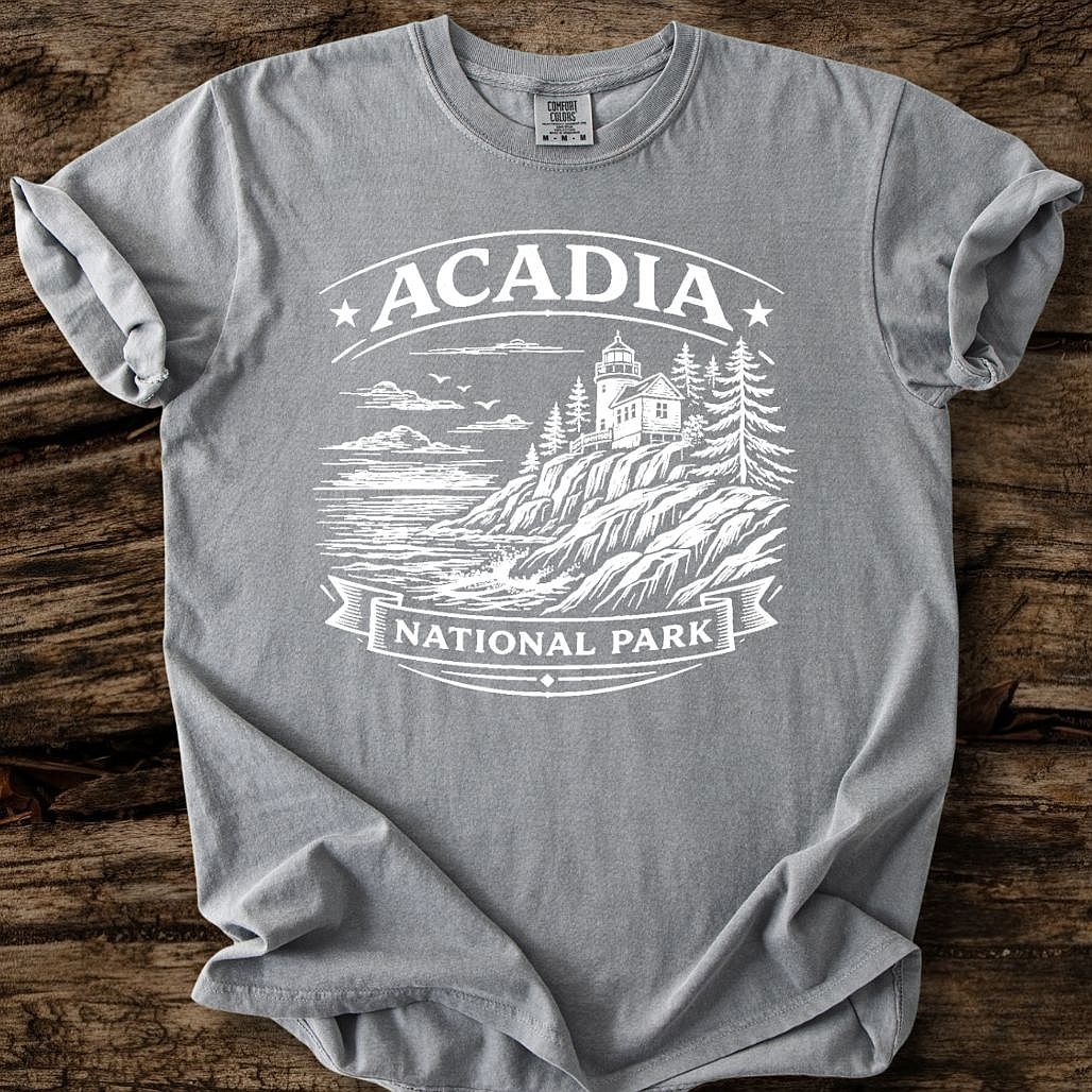 Acadia National Park T-Shirt White