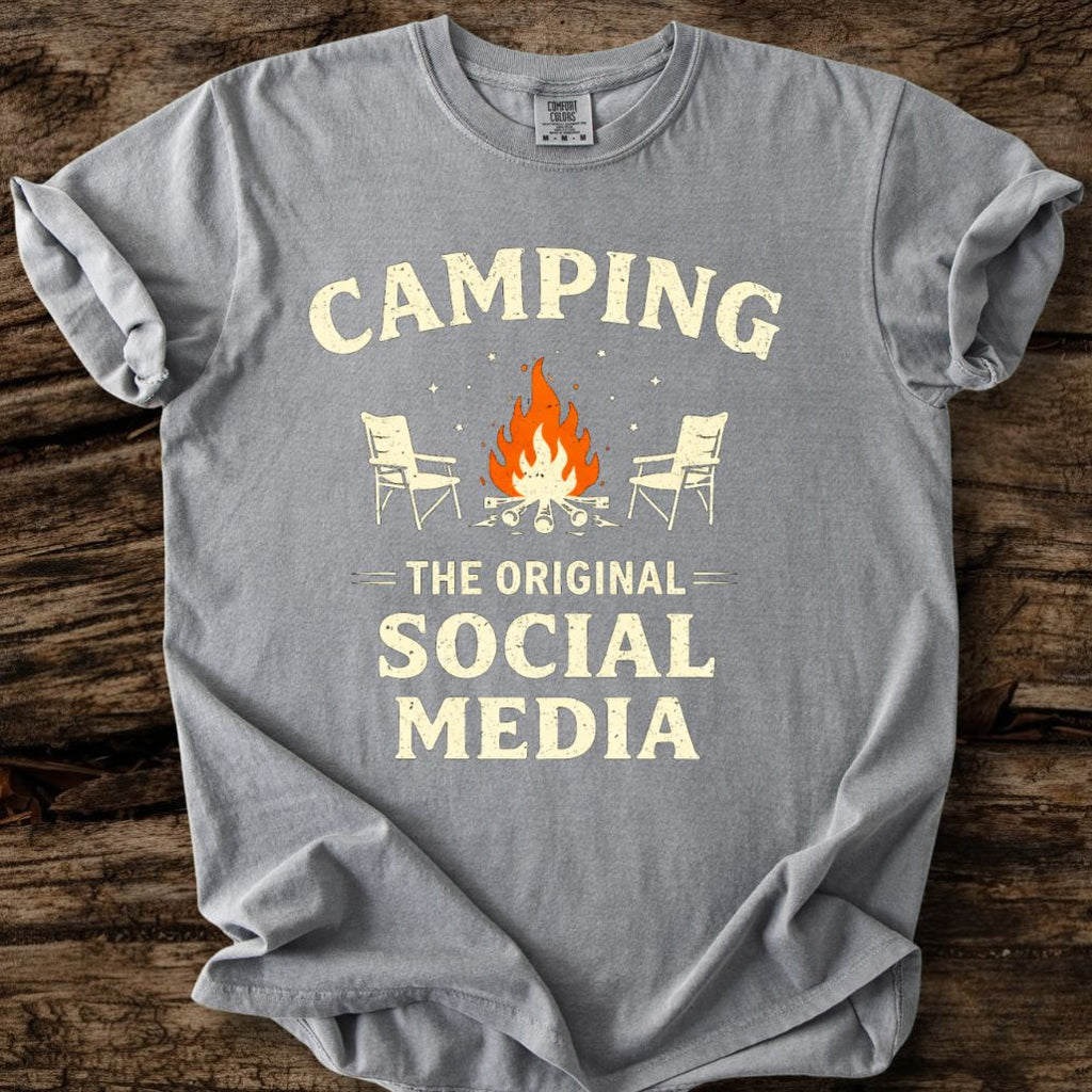 Camping: The Original Social Media T-Shirt
