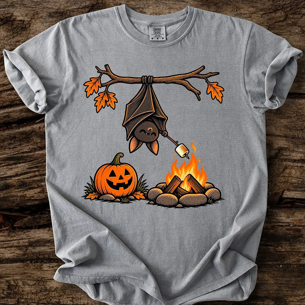Bat Roasting Marshmallow T-Shirt