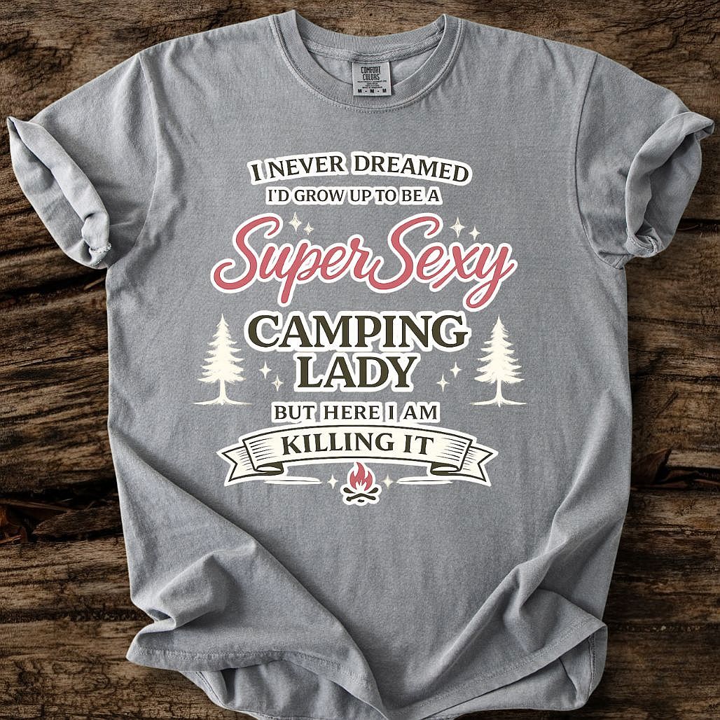 Super Sexy Camping Lady T-Shirt