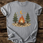 Midnight Campfire Faux Patchwork T-Shirt