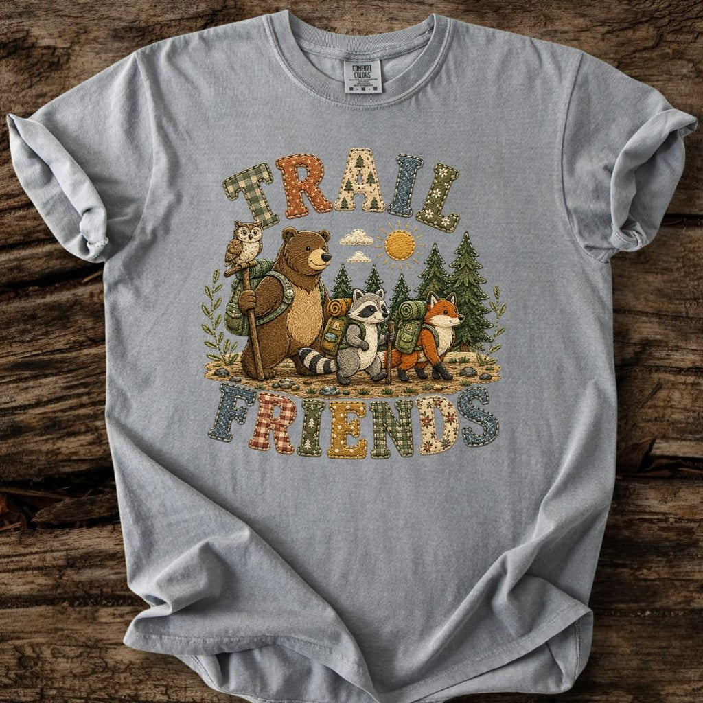Trail Friends Faux Patchwork T-Shirt