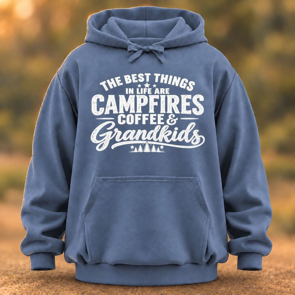 Campfires Coffee & Grandkids Hoodie