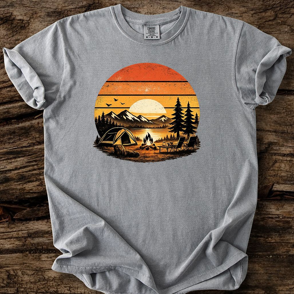 Retro Sunset Camp T-Shirt