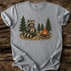 Camp Raccoon Faux Patchwork T-Shirt