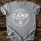 Grandpa's Camp Rules T-Shirt