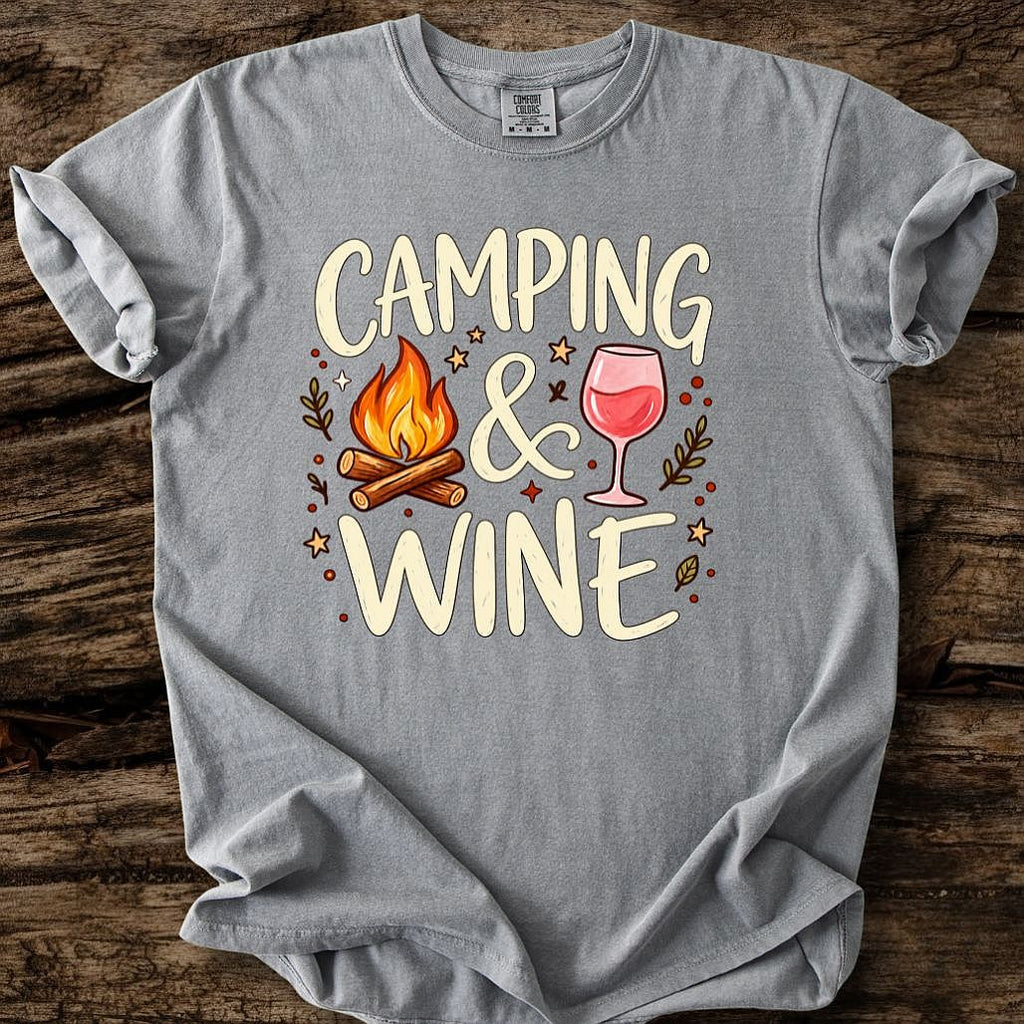 Camping & Wine T-Shirt