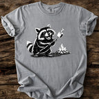 Raccoon Roasting Marshmallows T-Shirt
