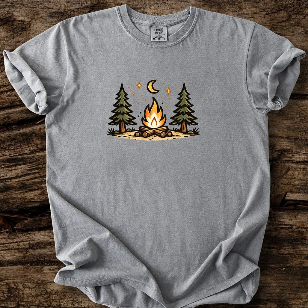 Midnight Campfire - Small Print T-Shirt