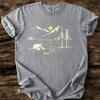 Lakeside Campsite At Sunset T-Shirt