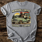 Morning Coffee - Evening Campfire T-Shirt