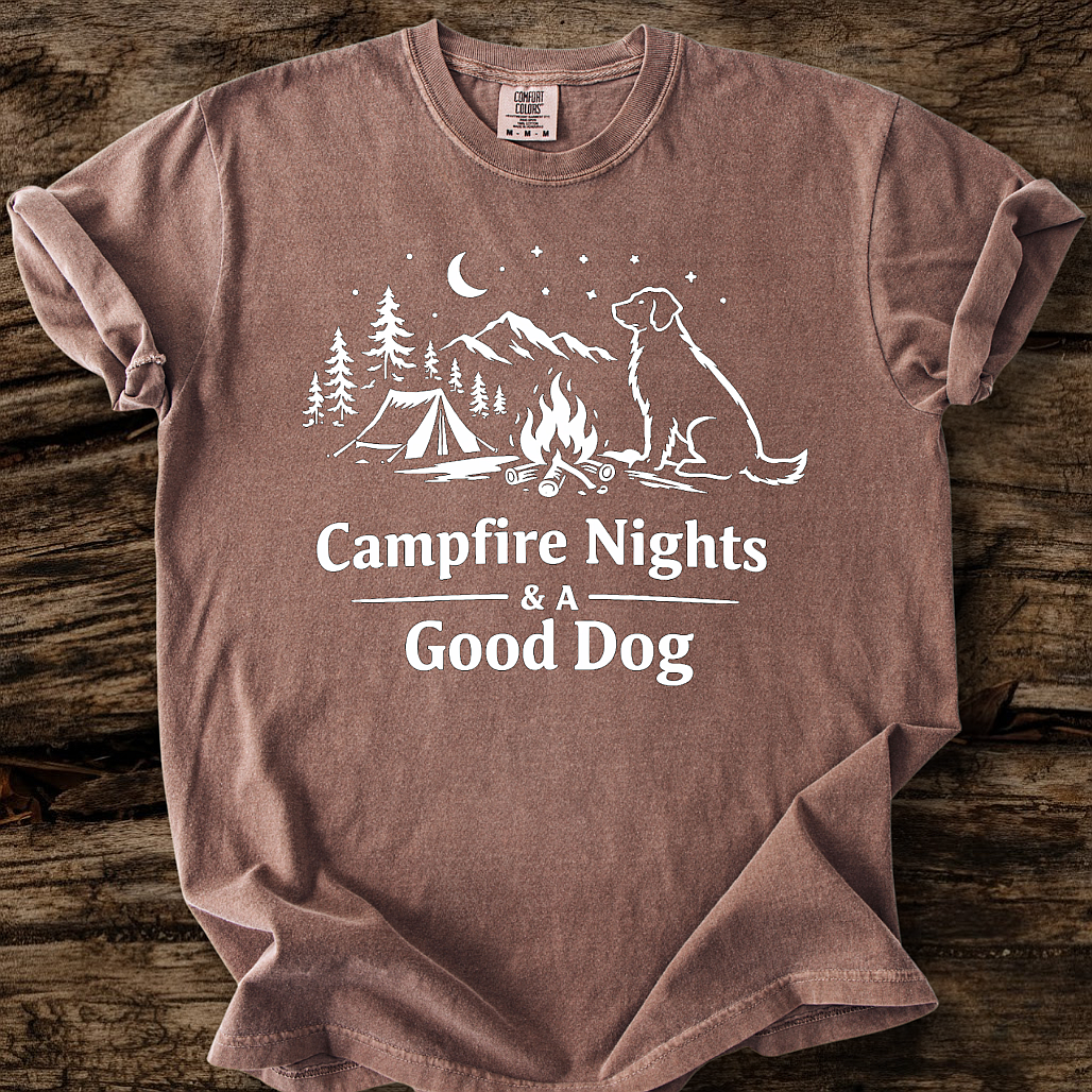 Campfire Nights & A Good Dog T-Shirt