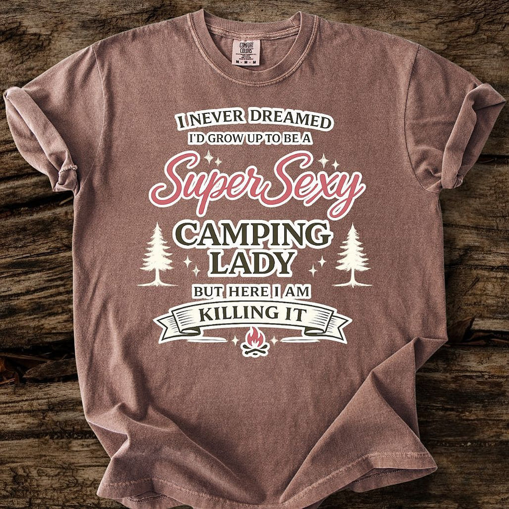 Super Sexy Camping Lady T-Shirt