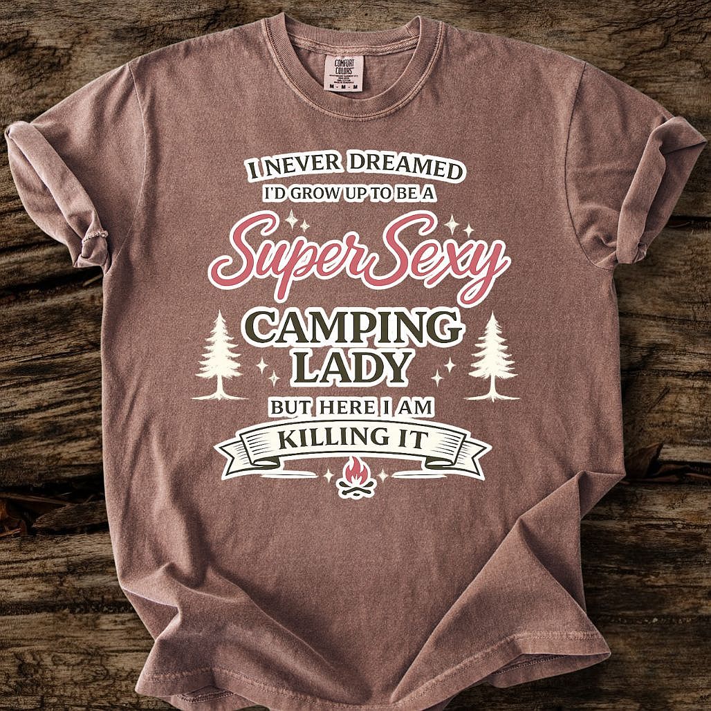 Super Sexy Camping Lady T-Shirt